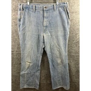 Levi's 70s Orange Tab Jeans 37x30 Light Wash Flare Bell Bottom VTG Denim Rare‎